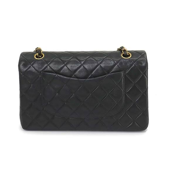 CHANEL Matelasse 25 Chain Shoulder Bag Leather Black A01112 Gold Hardware Vin... - Picture 2 of 9